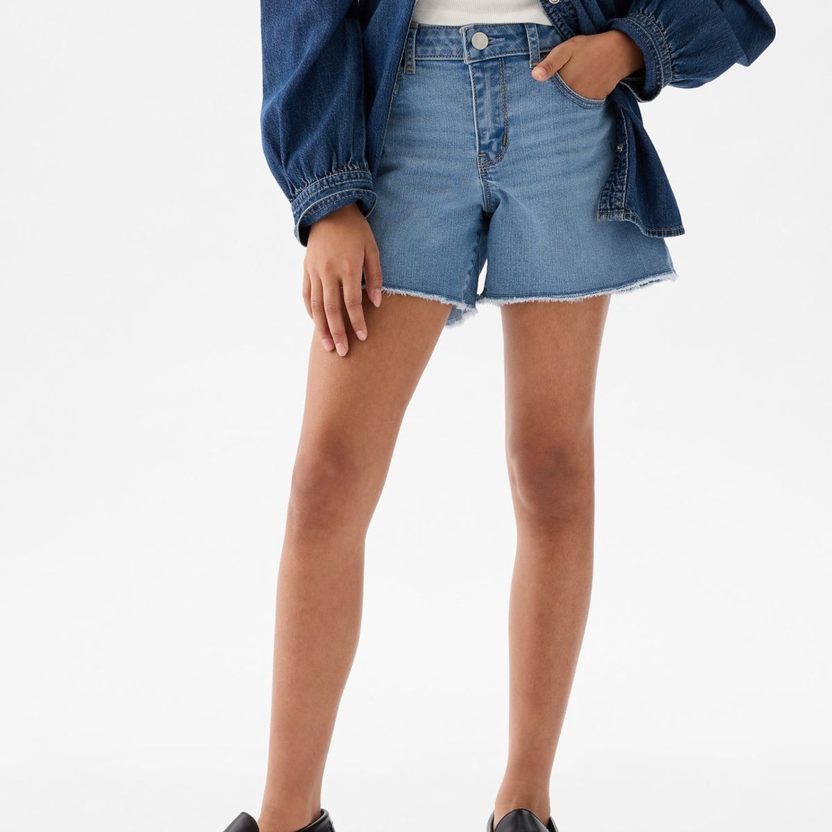 GAP - Short Niña Gap Denim Azul