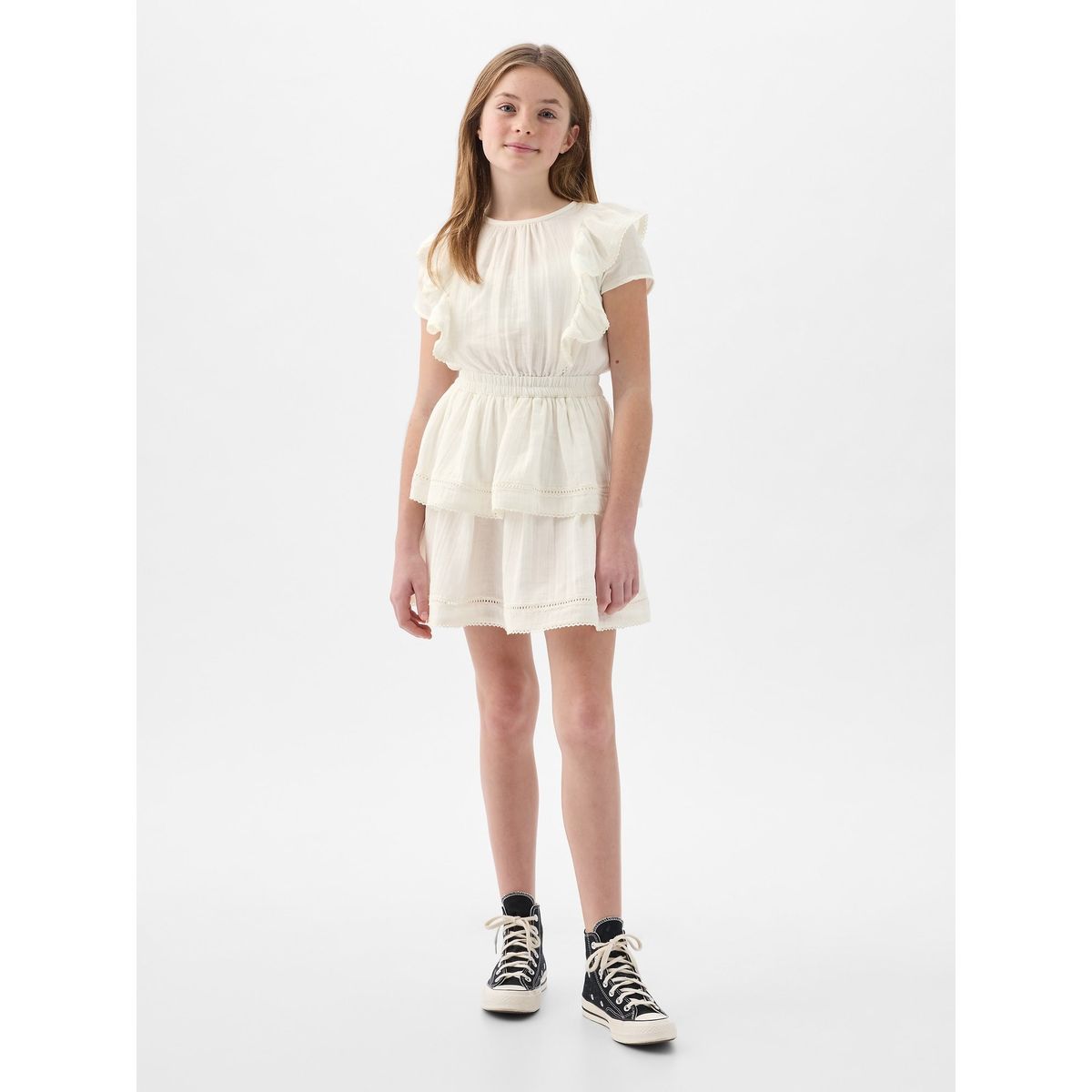 GAP - Vestido Niña GAP Vuelos Blanco