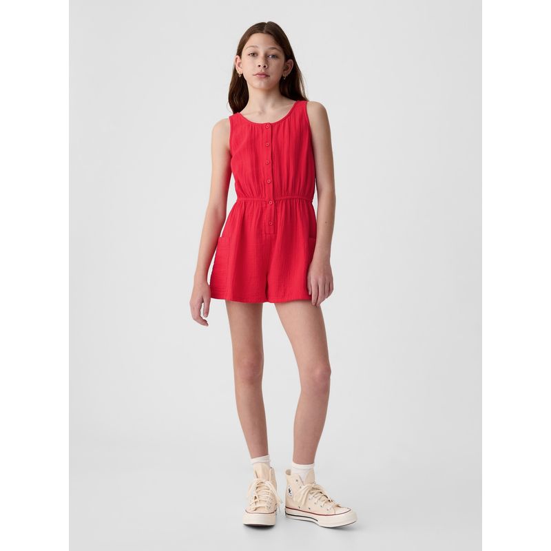 GAP - Enterito Niña Botones Rojo GAP