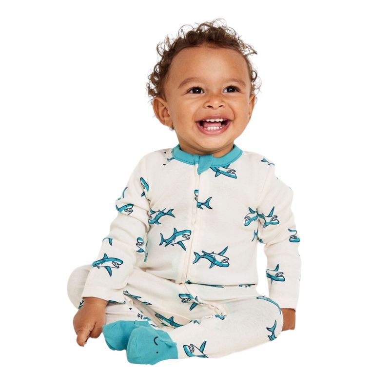 OLD NAVY - Enterito Niño Estampado Sleep & Play Bebe Blanco Old Navy