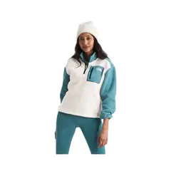 THE NORTH FACE - Polar Mujer Yumiori ¼ Zip Blanco
