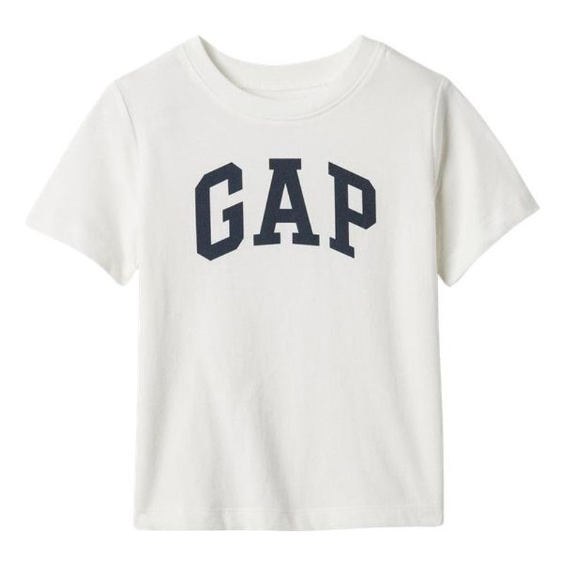 GAP - Polera Logo Manga Corta Niño Blanco