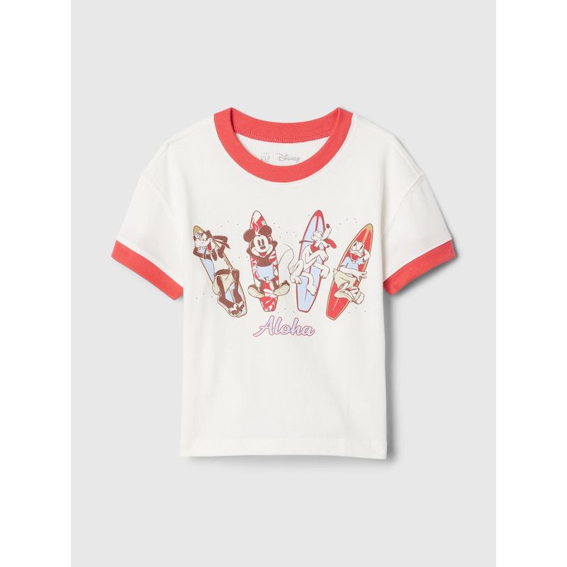GAP - Polera Toddler Niño Disney Manga Corta Blanco GAP