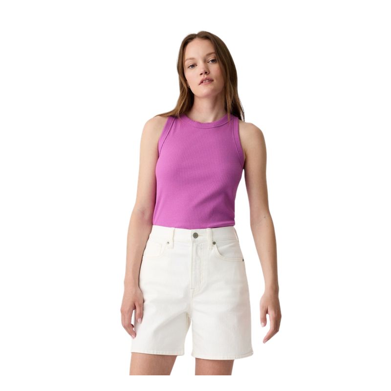 GAP - Polera Cuello Altoin Manga Mujer Morado
