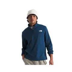 THE NORTH FACE - Polar Hombre Cedar Trail Grid Fleece 1/4 Zip Azul