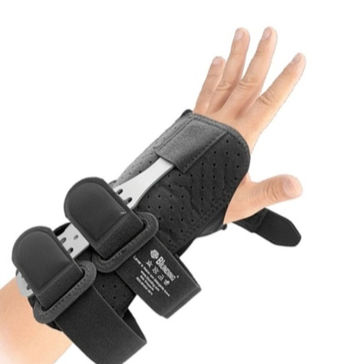 BLUNDING - Ortesis de muñeca con ferula palmar dorsal izquierda 1 - Gris - M