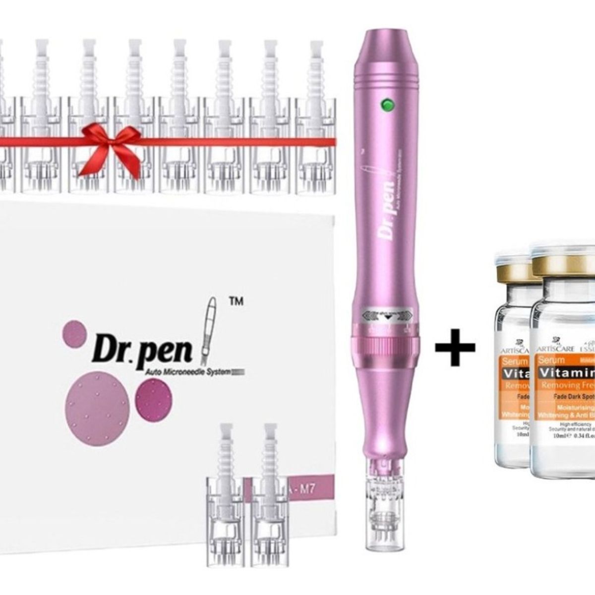 GENERICO - Dermapen Dr Pen M7-w+12 Agujas +3 Apollas De Vitamina C