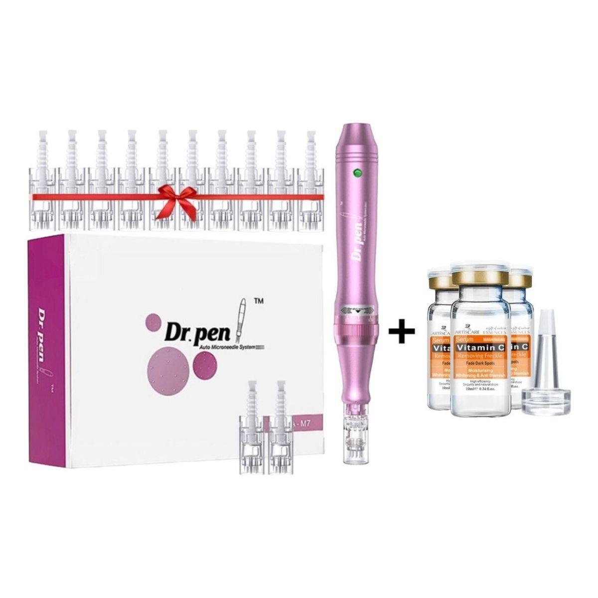GENERICO - Dermapen Dr Pen M7-w+12 Agujas +3 Apollas De Vitamina C