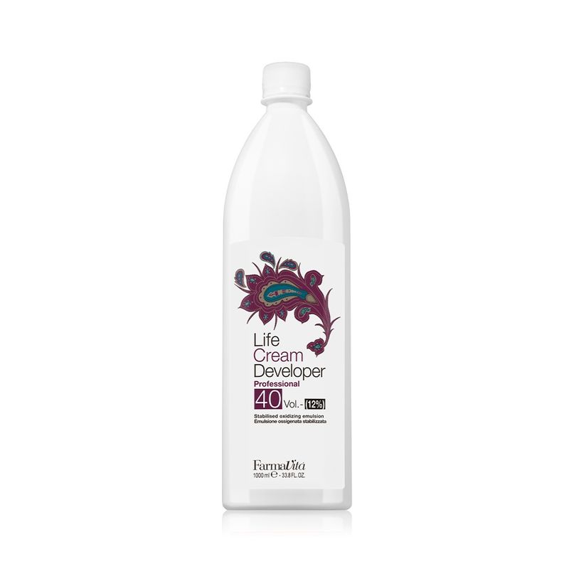 FARMAVITA - Emulsión Oxidante Estabilizadora Farmavita Life CR Developer 40V 1000ML