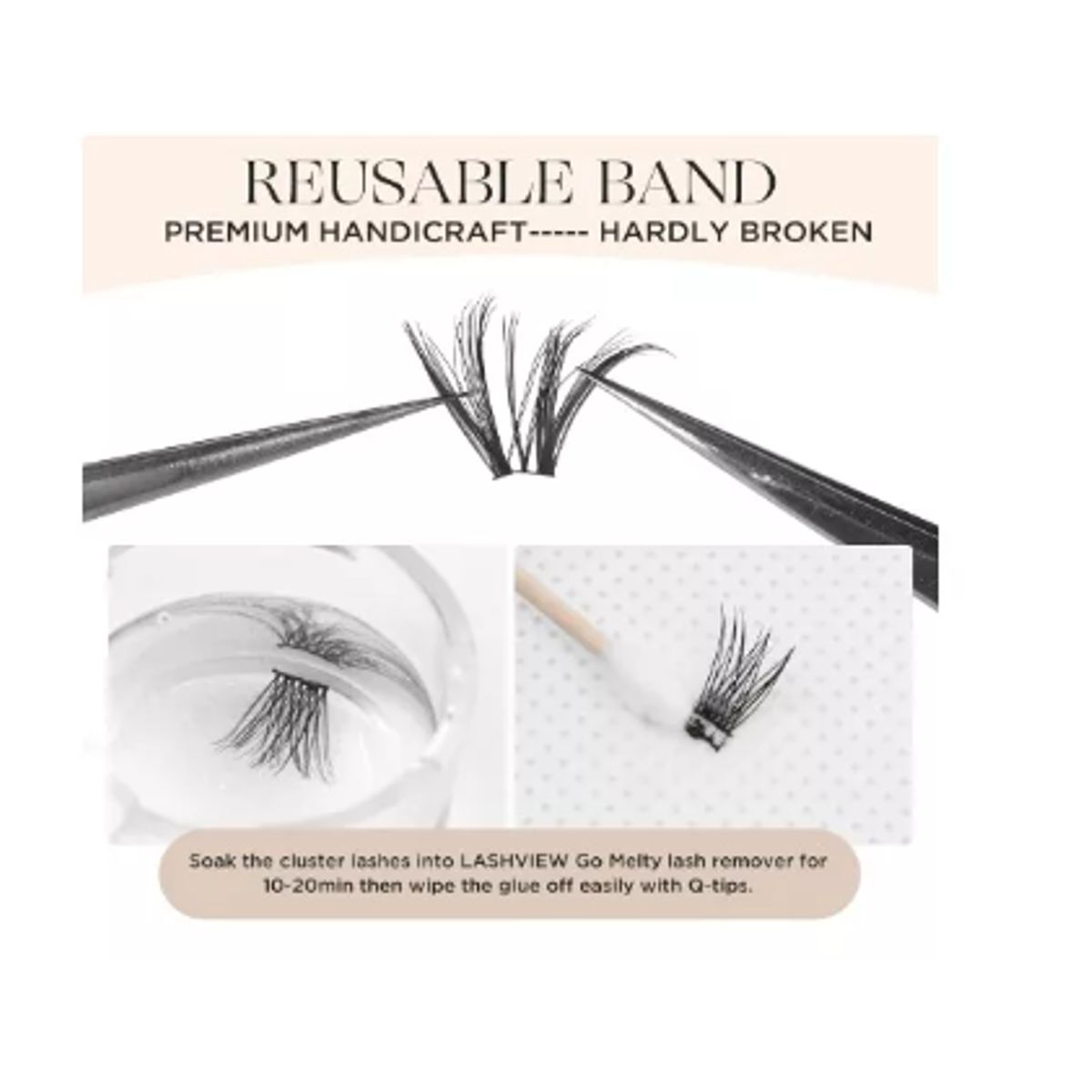 GENERICO - Pack X 3 Pestañas De Racimo O Por Punto