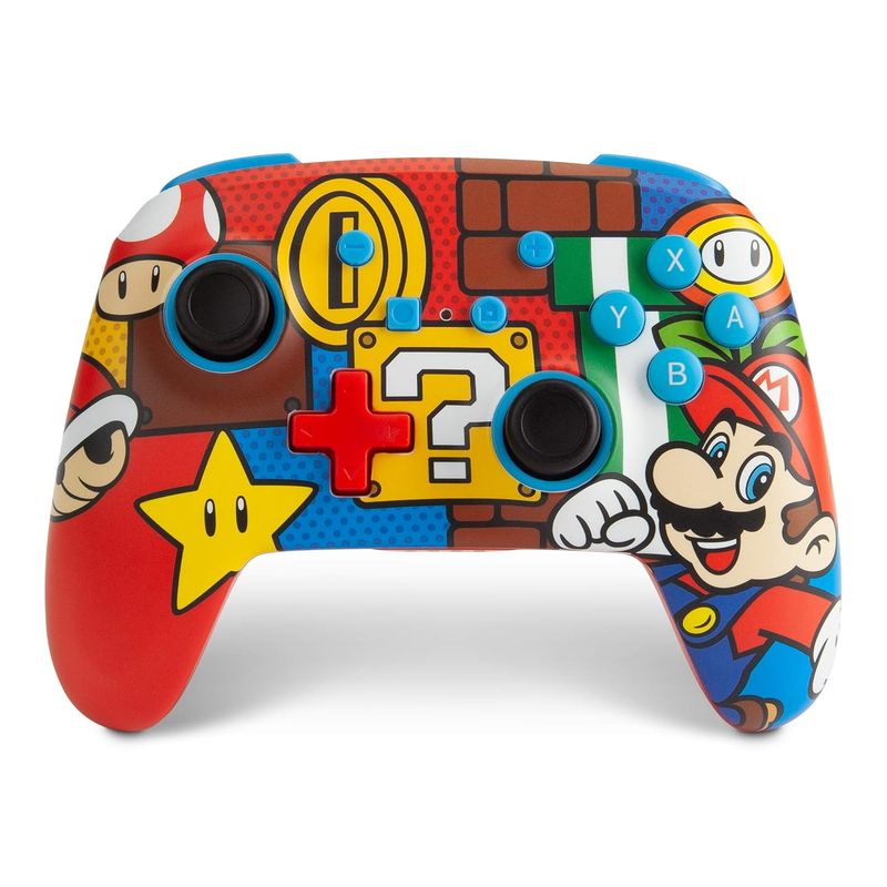 POWER A - PowerA Enhanced Wireless Controller for Nintendo Switch - Mario Pop