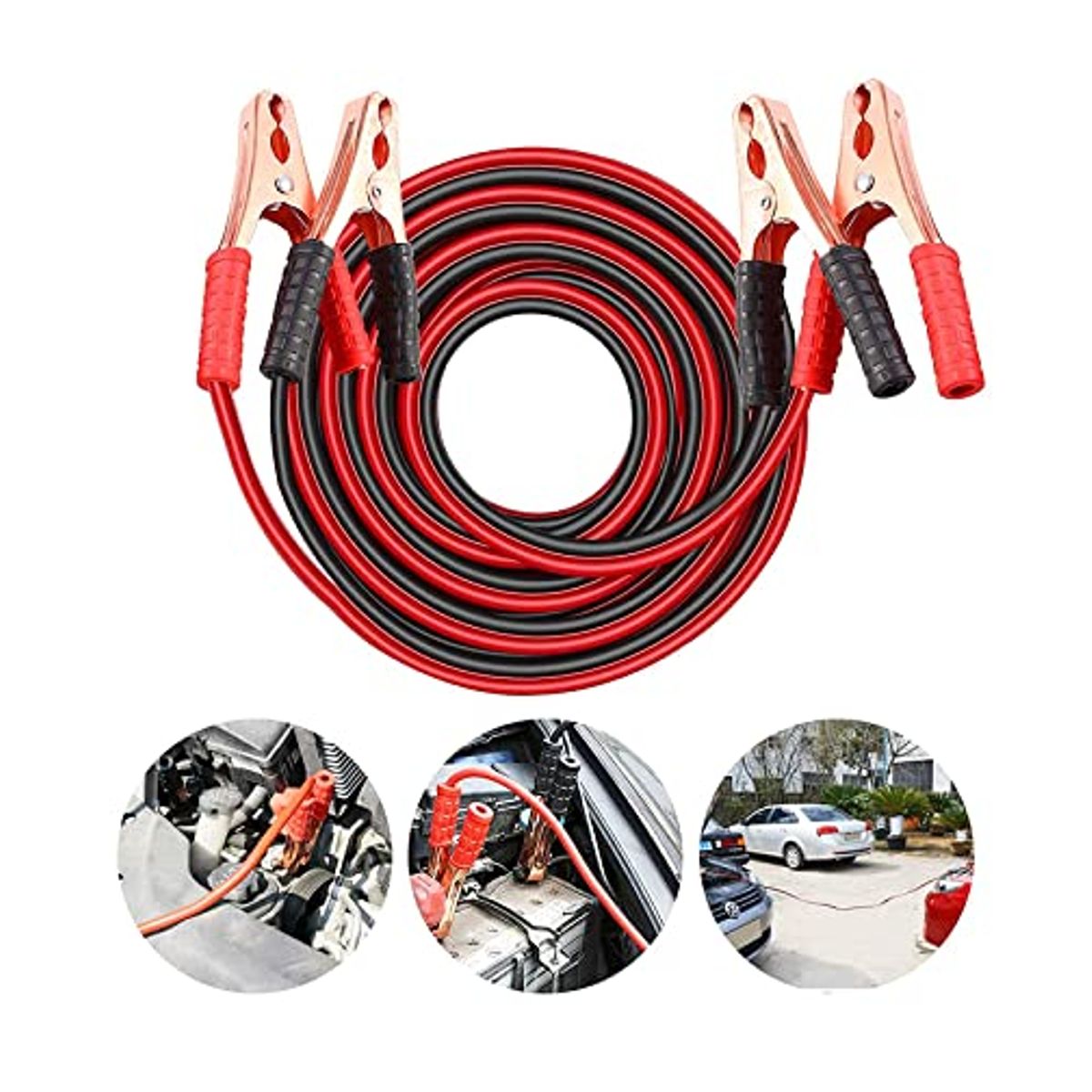 GENERICO - Cable Refuerzo De Batería Puente Emergencia De Auto 800 AMP