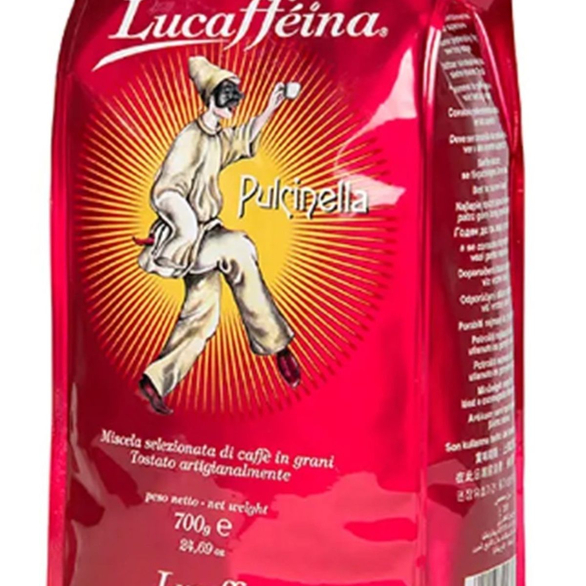 LUCAFFE - Café en Grano Italiano Pulcinella Lucaffe 700 Gr