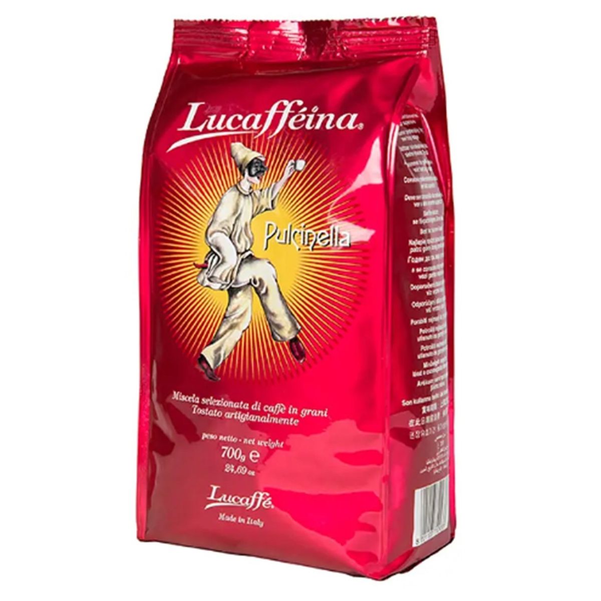LUCAFFE - Café en Grano Italiano Pulcinella Lucaffe 700 Gr