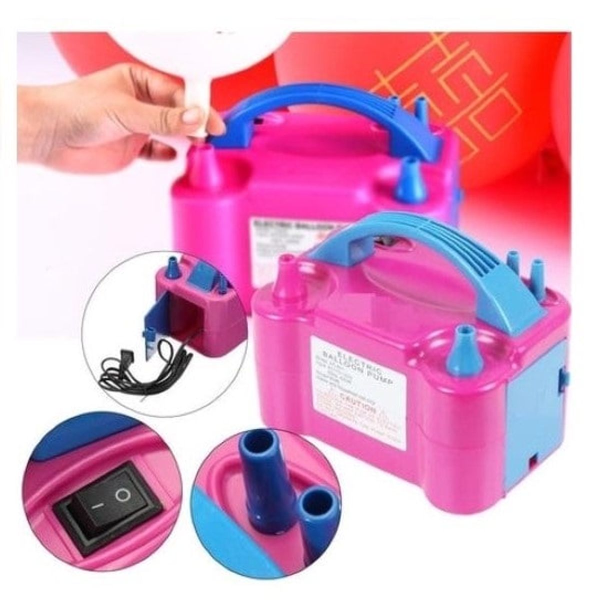 OEM - Inflador De Globos Eléctrico Portátil Fiestas Decoración