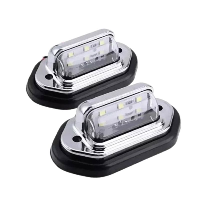 GENERICO - 2 Luz Placa 6 Led Carro Arrastre Foodtruck Camión 12/-4v