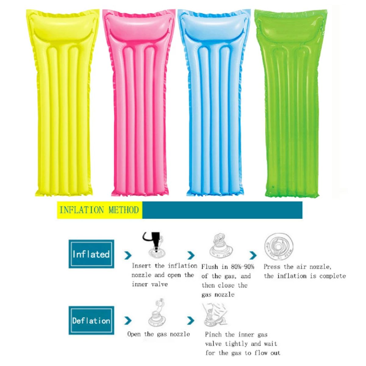 GENERICO - Cama Inflable Para Piscina O Playa Color Fucsia