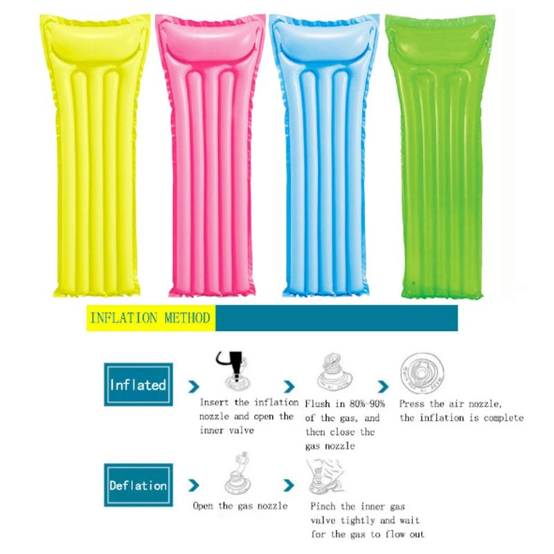 GENERICO - Cama Inflable Para Piscina O Playa Color Azul