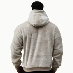 ADEMAN - Poleron Canguro chiporro twenty-two Beige