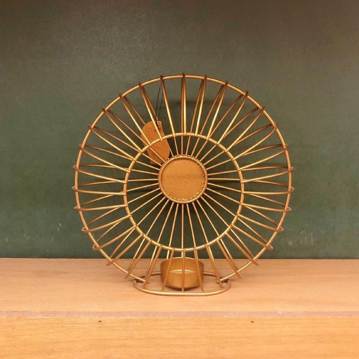 GENERICO - Candelabros Centro Mesa Adorno Decorativo Velas Farol Dorado