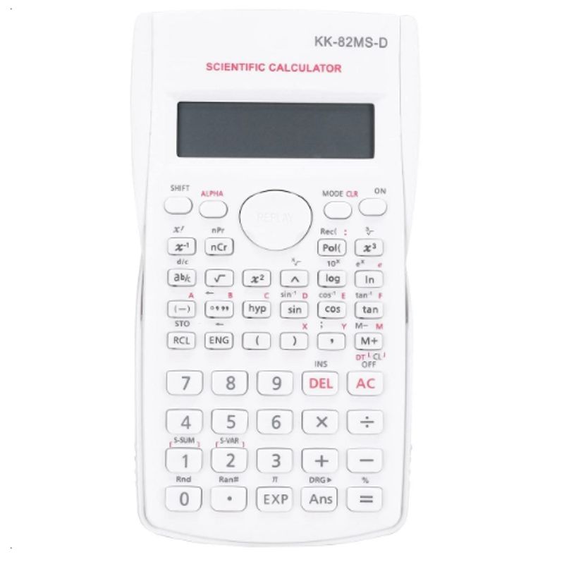GENERICO - Calculadora Científica Pantalla De 12 Dígitos Con 2 Líneas