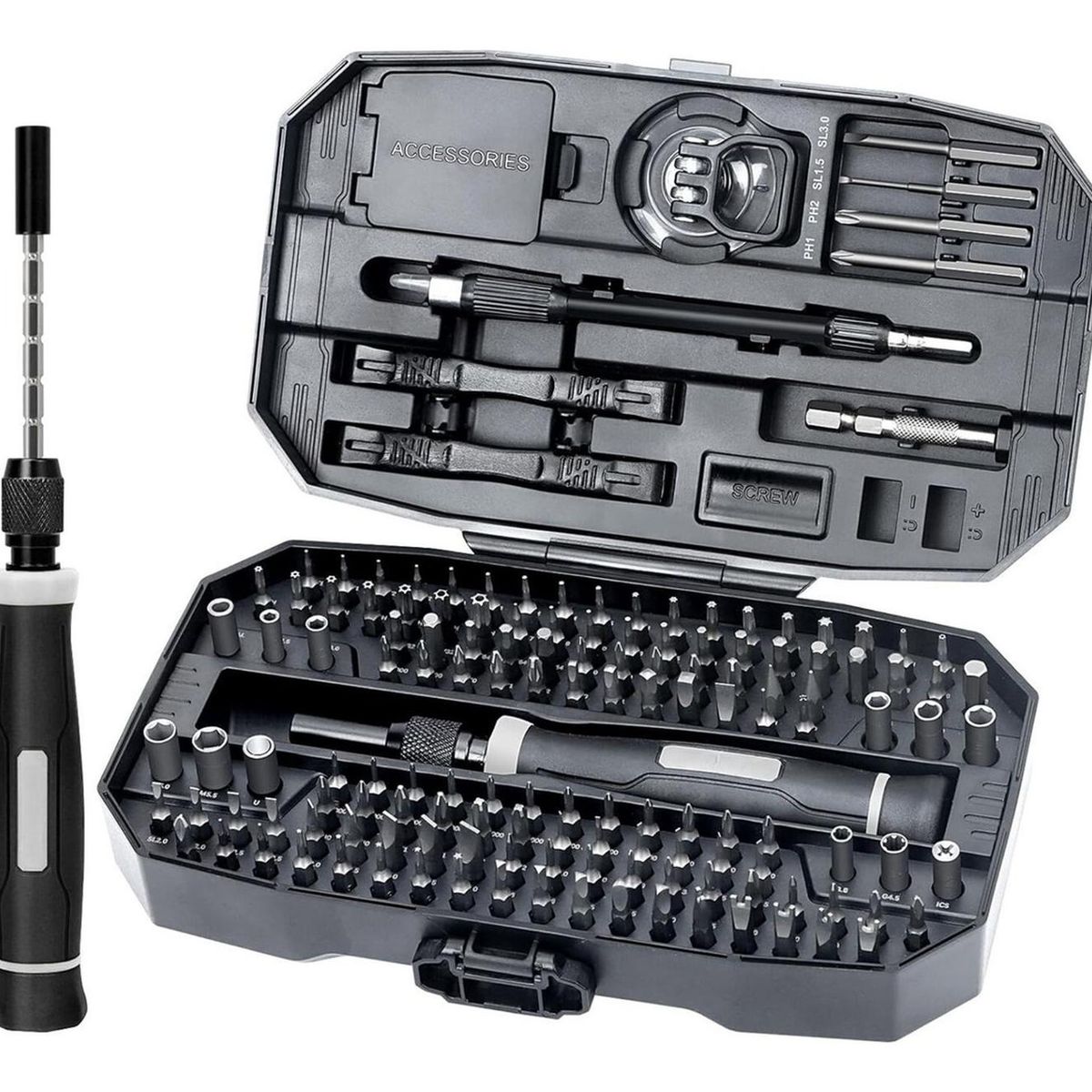 YEP S - Juego Destornilladores De Precisión 153 Piezas En 1