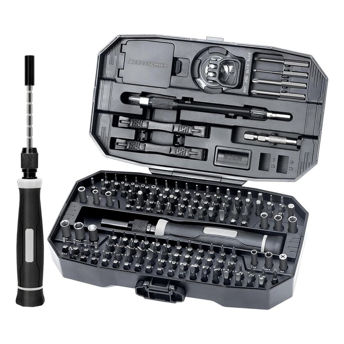 YEP S - Juego Destornilladores De Precisión 153 Piezas En 1