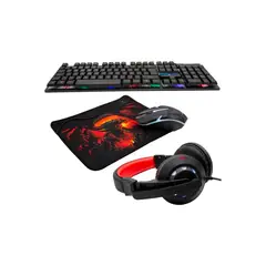 MONSTER - Combo Mouse + Teclado + Audífonos Kit Crew Insertion
