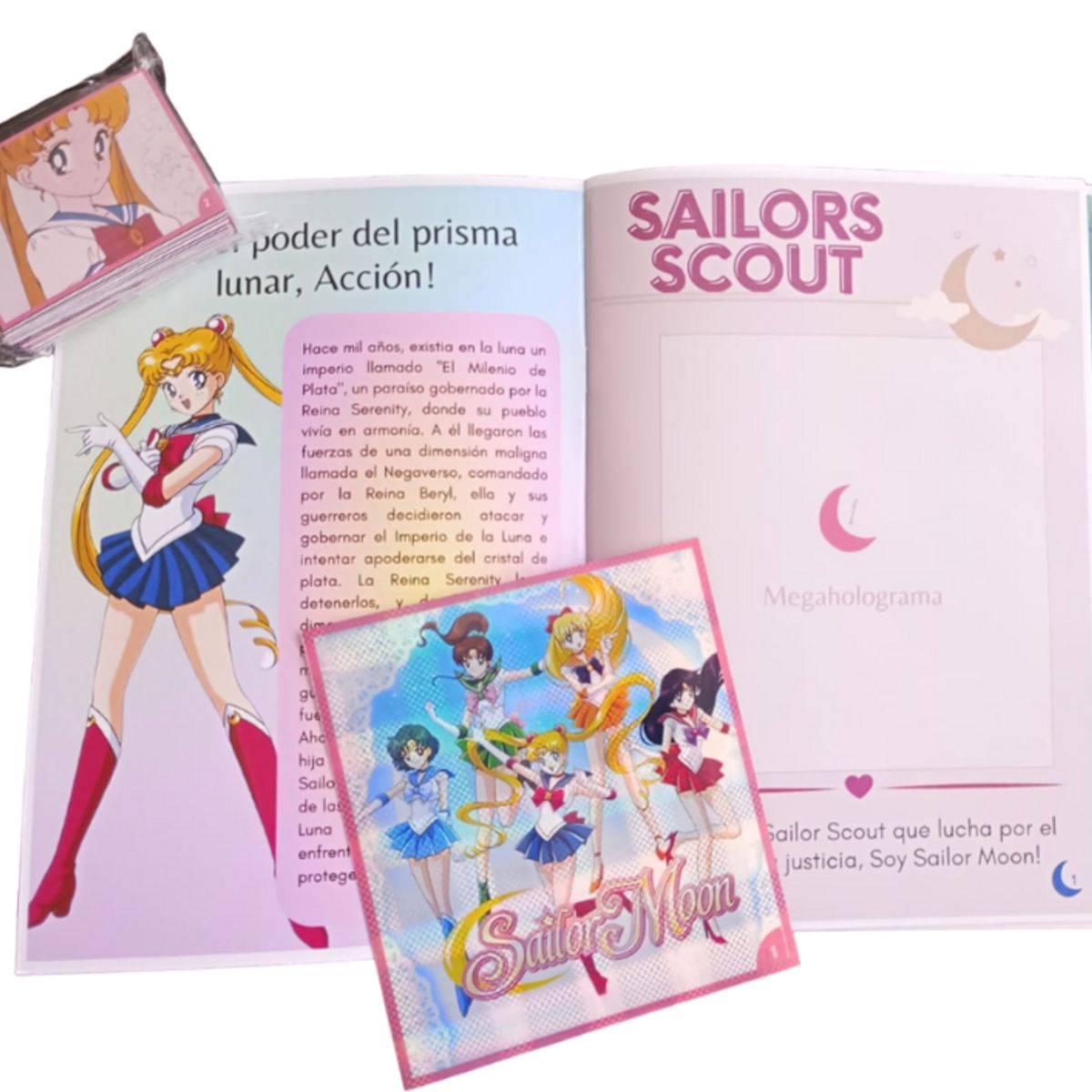 GENERICO - Mini Álbum Sailor Moon + Todas Sus Láminas A Pegar