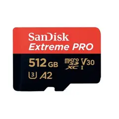SANDISK - Tarjeta A2 Extreme PRO 512 GB V30 micro SDXC