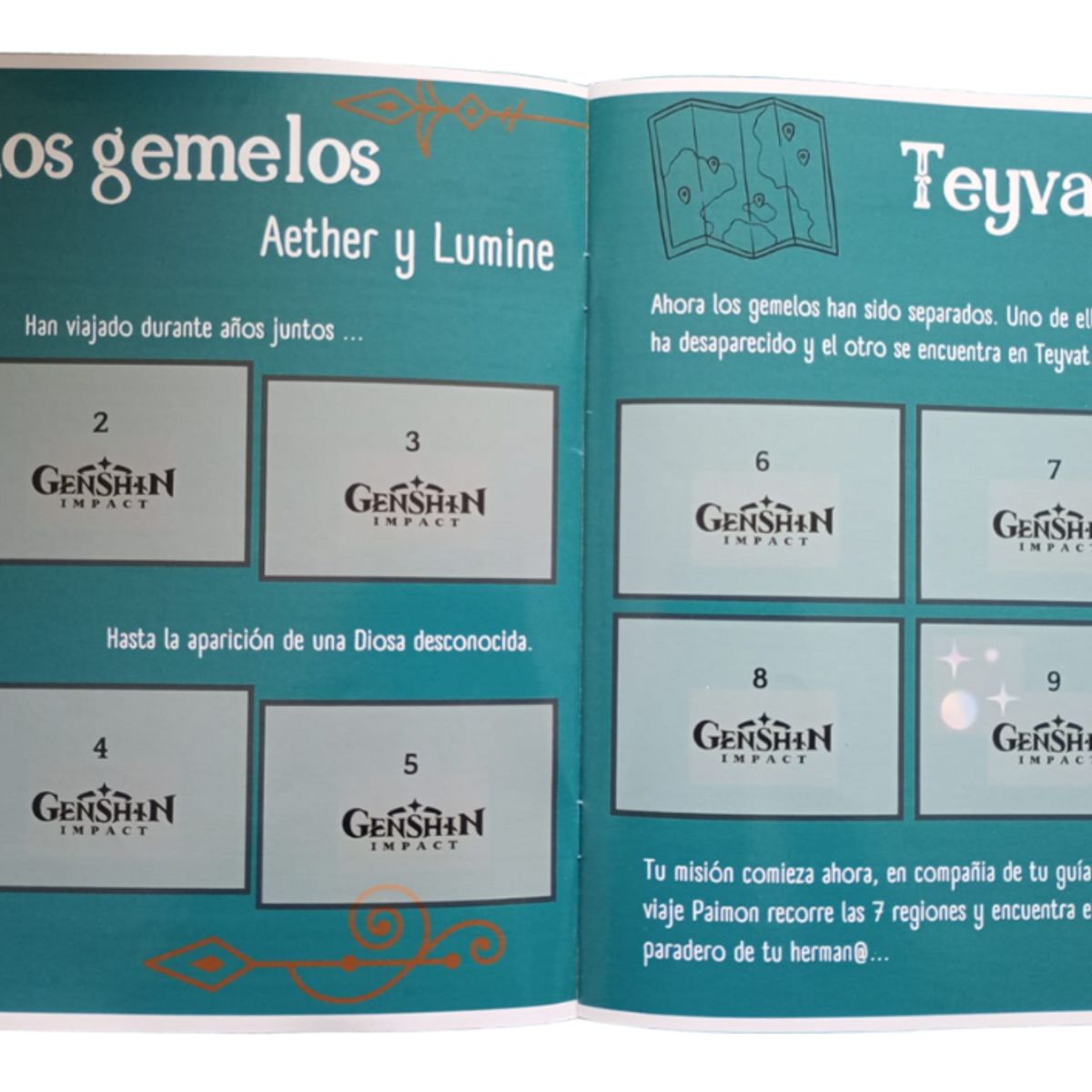 GENERICO - Mini Álbum Genshin Impact + Todas Sus Láminas A Pegar