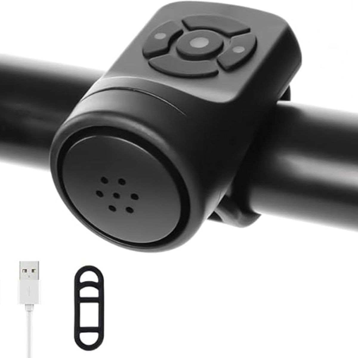 GENERICO - Bocina Timbre Potente Bicicleta Scooter Recargable 4 Sonidos