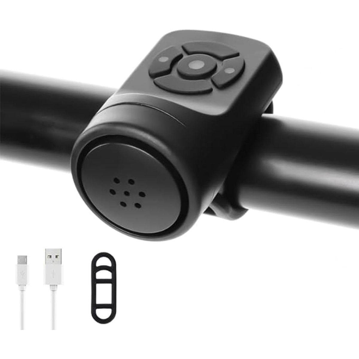 GENERICO - Bocina Timbre Potente Bicicleta Scooter Recargable 4 Sonidos