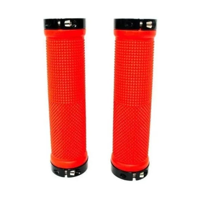 MACERATTA - Puños Goma Vision 130mm Fluor Con Lock maceratta Bicicleta