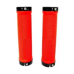 MACERATTA - Puños Goma Vision 130mm Fluor Con Lock Bicicleta