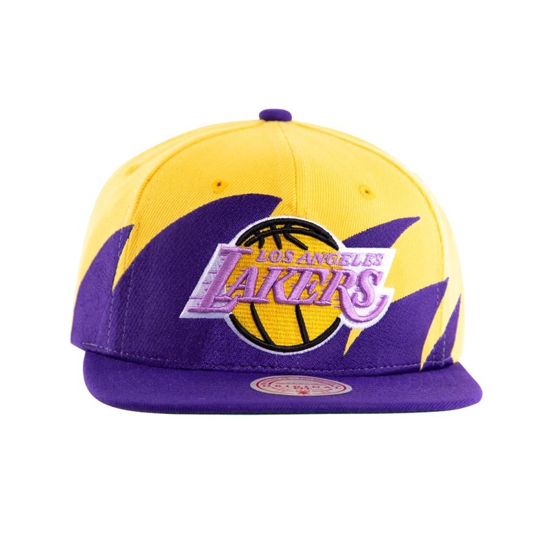 MITCHELL & NESS - Gorro Snapback Los Angeles Lakers Sharktooth Amarillo Mitchell And Ness