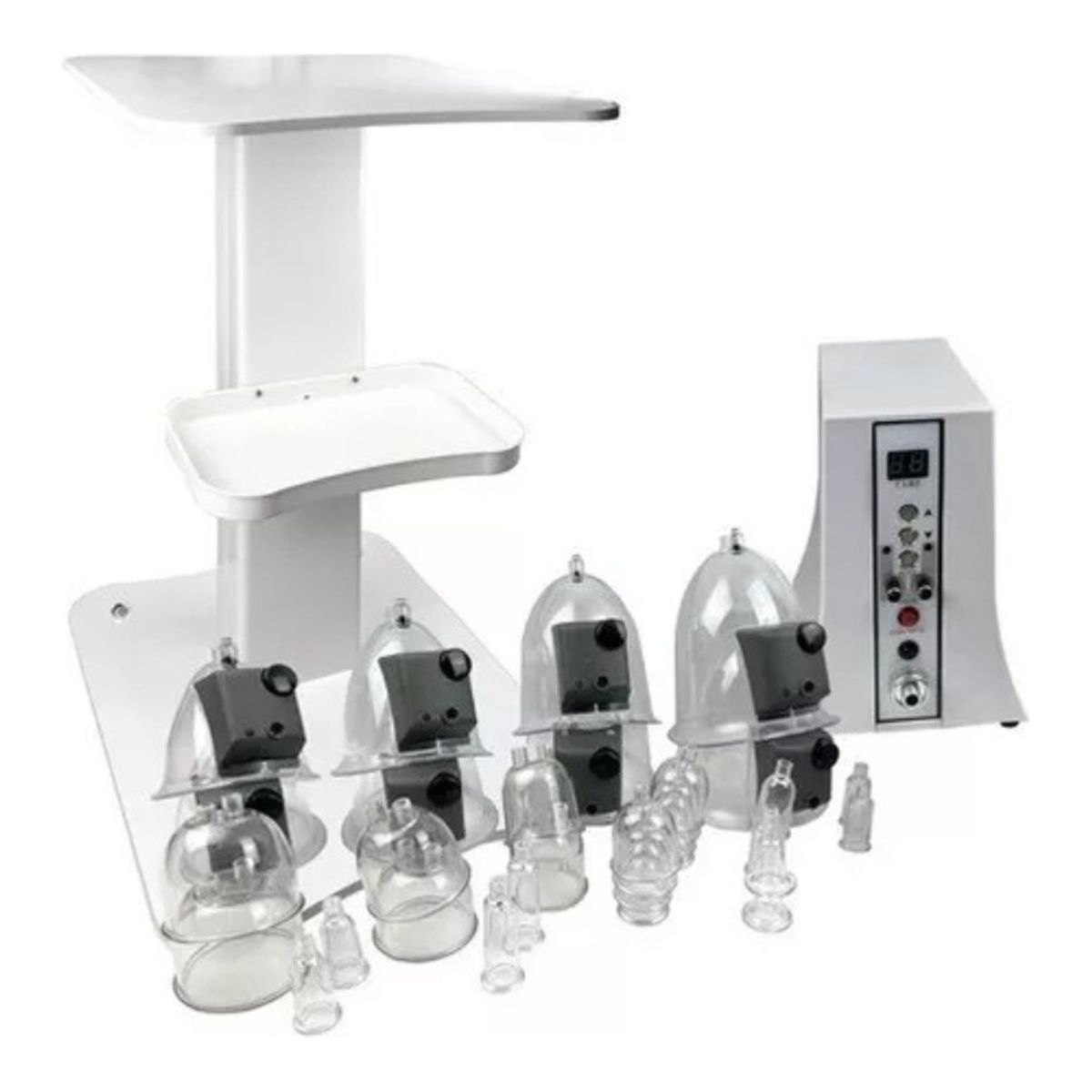 GENERICO - Vacuum Terapia Infrarrojo 35 Ventosas +mas+ Carro Ayudante