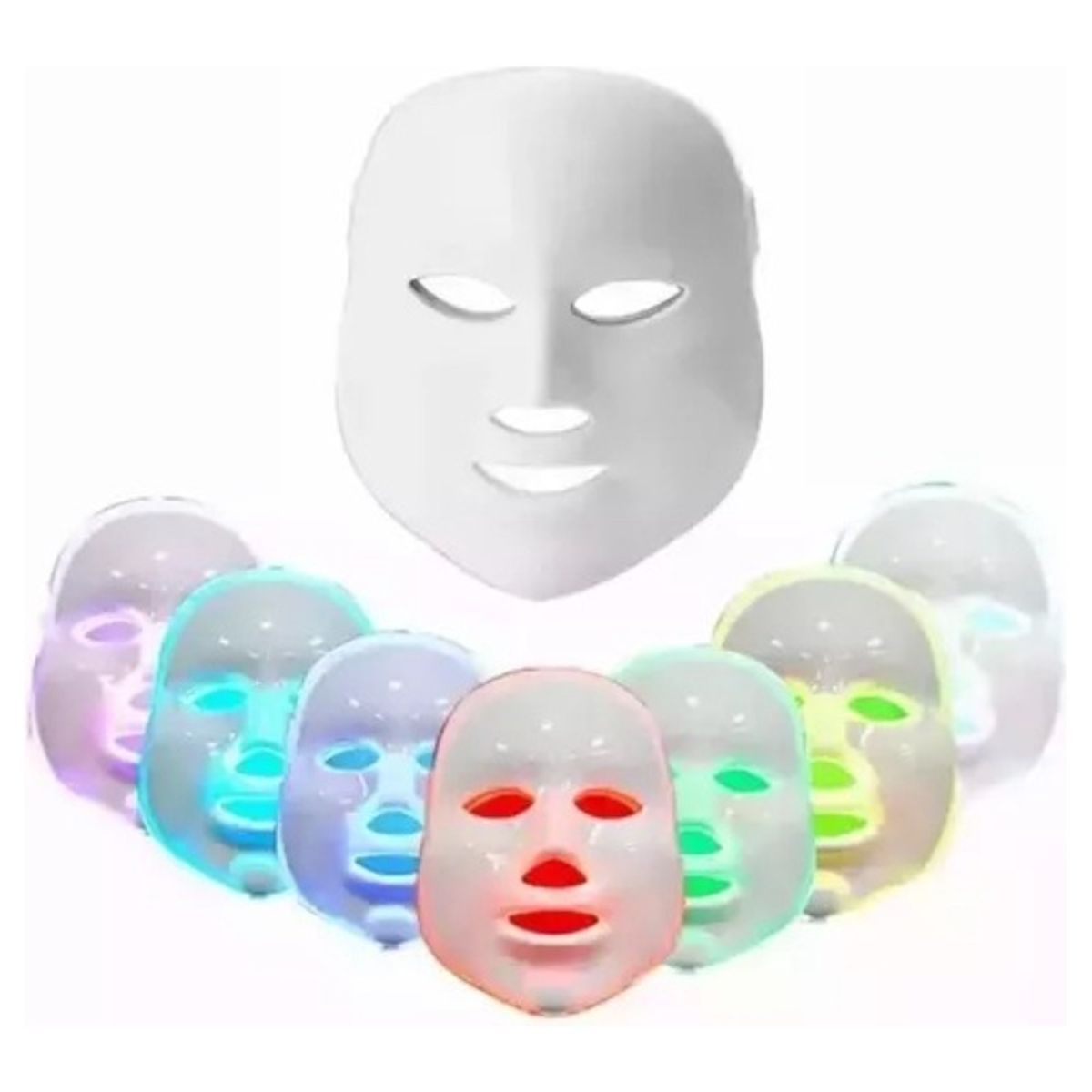 GENERICO - Máscara De Terapia De Luz Facial Led 7 Colores Fototerapia