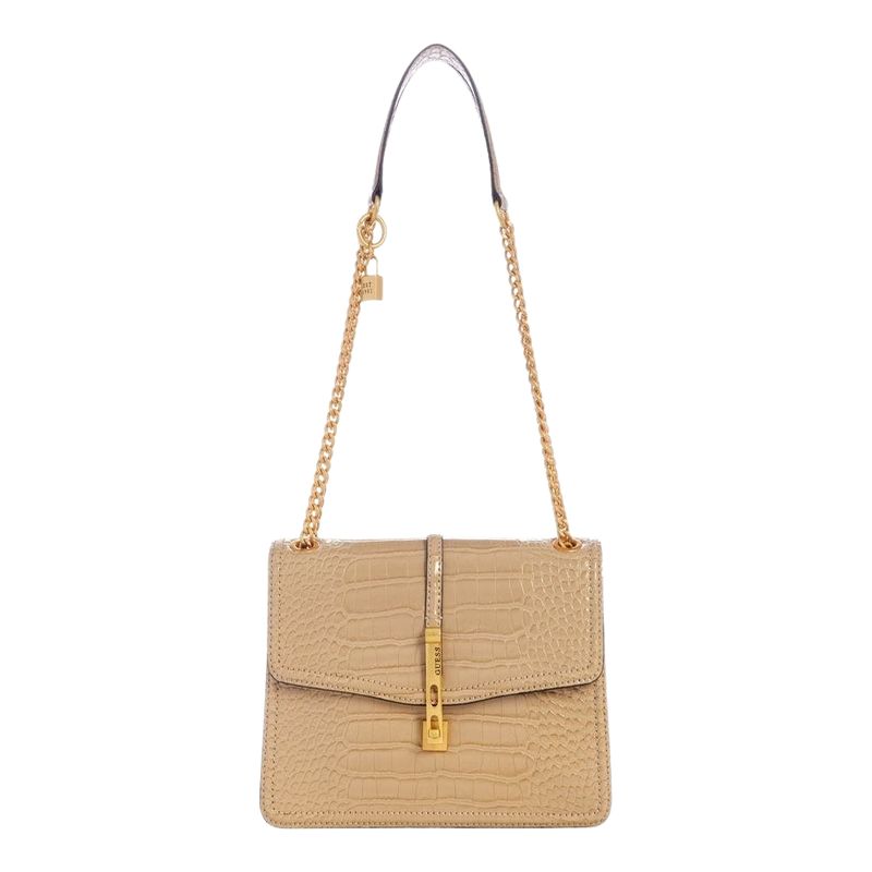 GUESS - Cartera James Convertible Xbody Flap Beige Guess