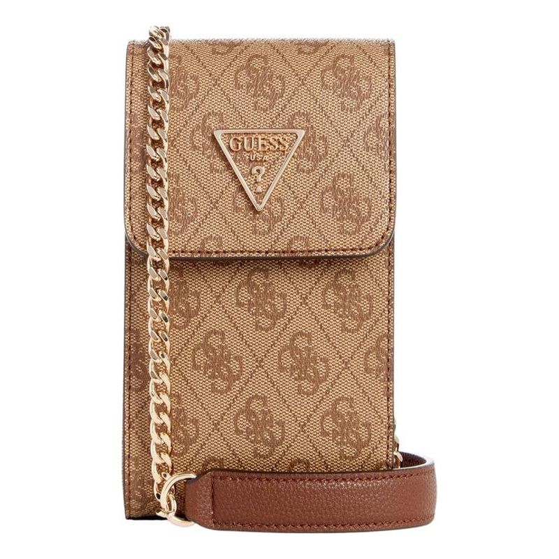 GUESS - Mini Cartera Noelle Flap Chit Chat Café Guess