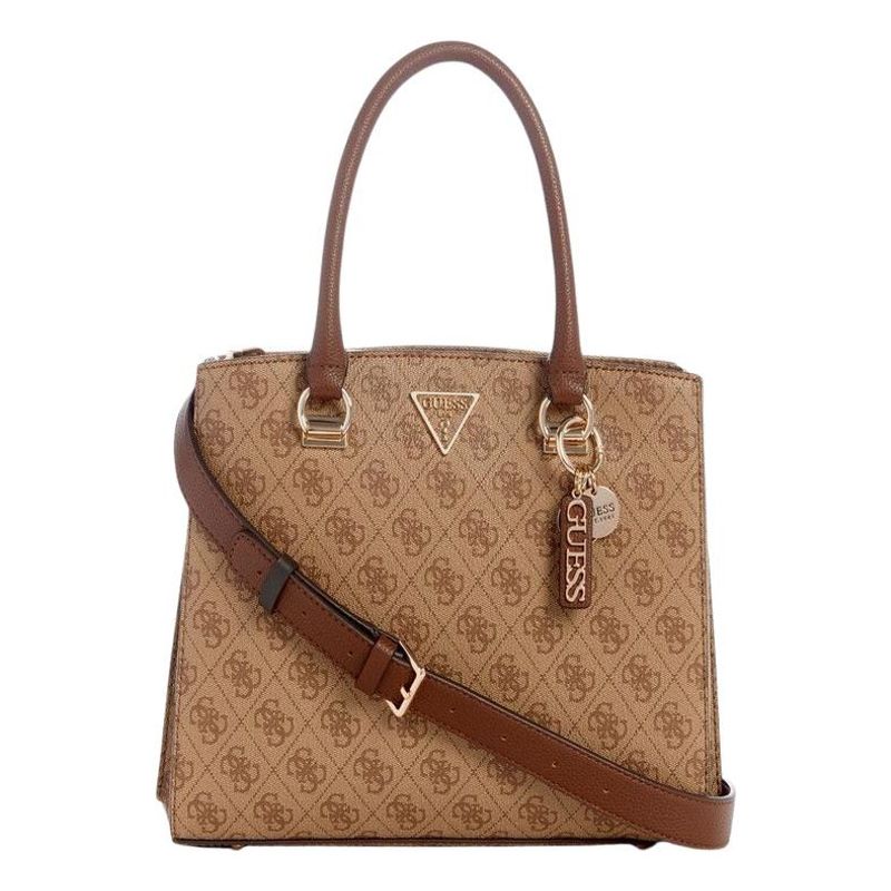 GUESS - Cartera Noelle Girlfriend Satchel Café Guess