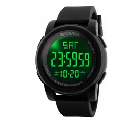 SKMEI - Reloj 1257 Deportivo Correa Bisel Fondo Negro