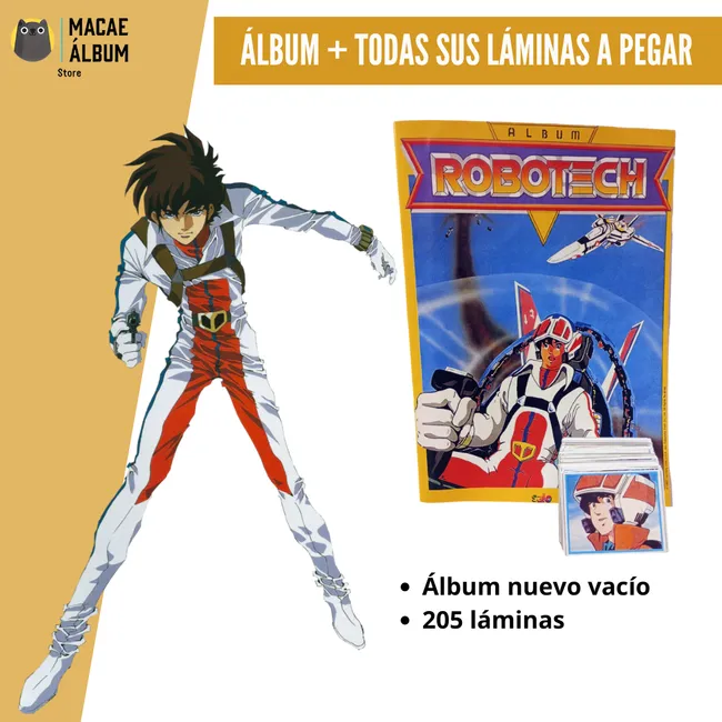 GENERICO - Álbum Robotech rmst 87 + Todas Sus Láminas A Pegar