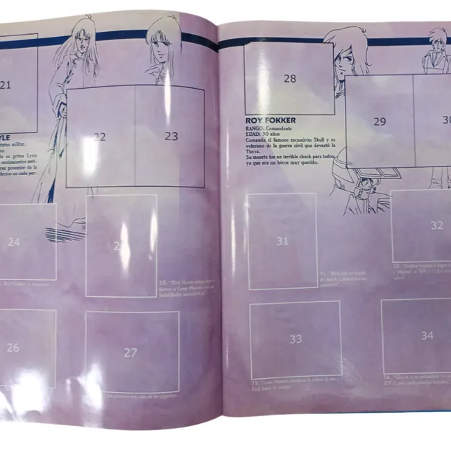 GENERICO - Álbum Robotech rmst 87 + Todas Sus Láminas A Pegar