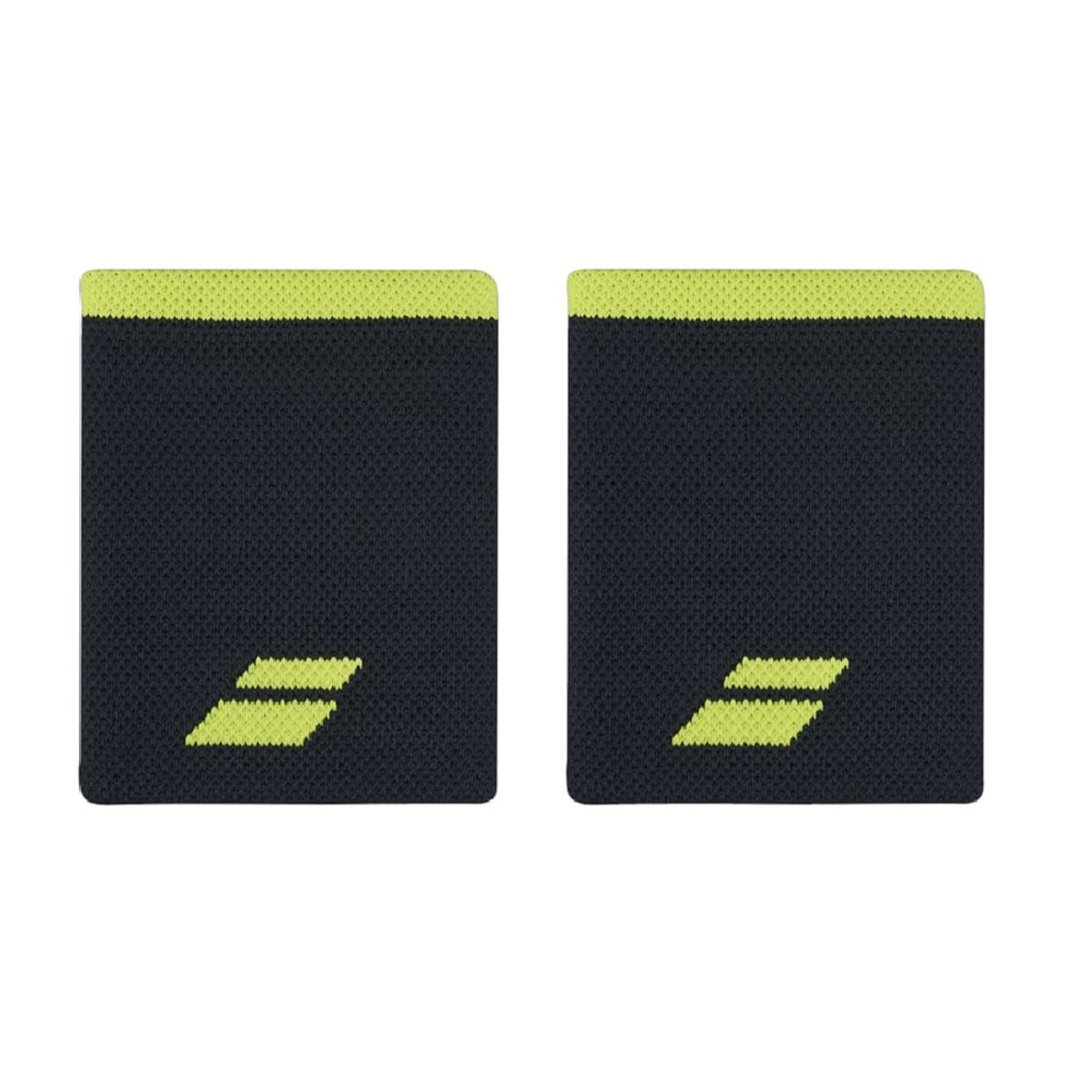 BABOLAT - Muñequera Babolat Jumbo Negro Amarillo X2 Tenis Padel