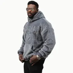 ADEMAN - Poleron Canguro chiporro twenty-two Gris