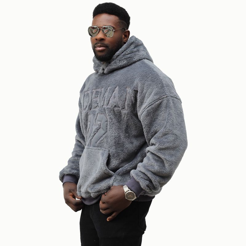 ADEMAN - Poleron Canguro chiporro ademan twenty-two Gris