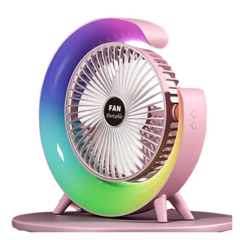 GENERICO - Ventilador Usb De Escritorio Rosado