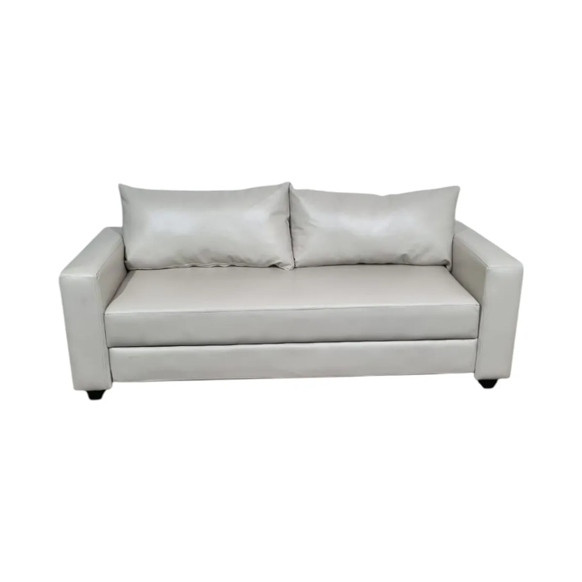 DISEÑOS VALESTRINI - SOFA CAMA MULTIFUNCIONAL ECOCUERO BEIGE