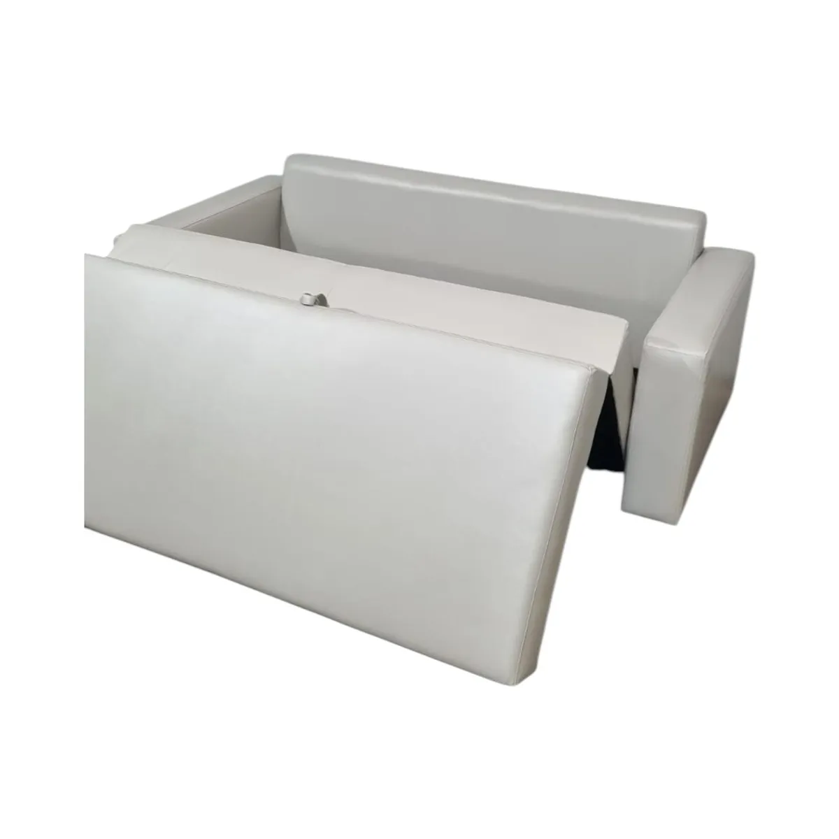 DISEÑOS VALESTRINI - SOFA CAMA MULTIFUNCIONAL ECOCUERO BEIGE